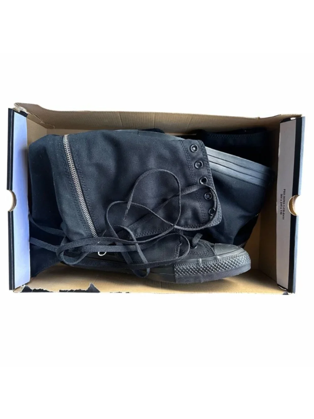 ❤️Converse Chuck Taylor XXHi Sz 10.5 Womens Knee-high Boots Shoes Black A12325C